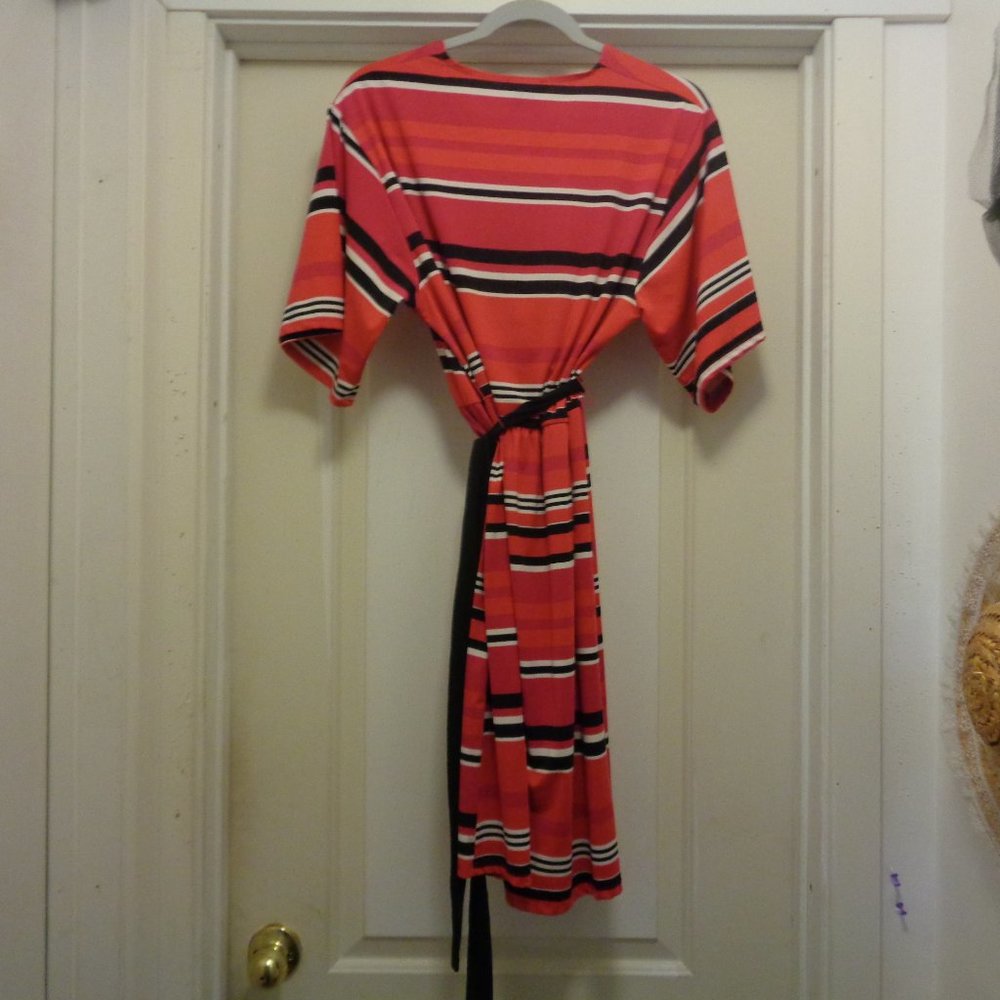 DESIGNER ROBERT LOUIS STRIPES DRESS M - Picture 5 of 5